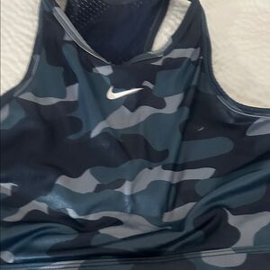 Nike Women's Camo One Piece - Black and Blue